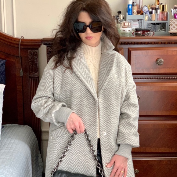 Stradivarius wool coat - Picture 7 of 13